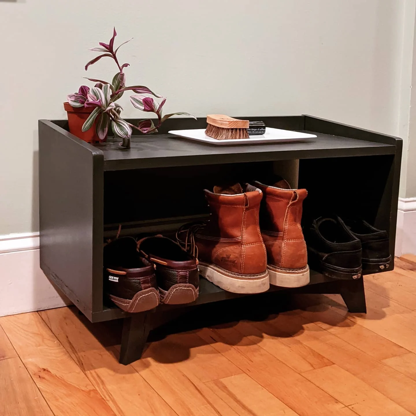 Mid-Century Shoe Rack